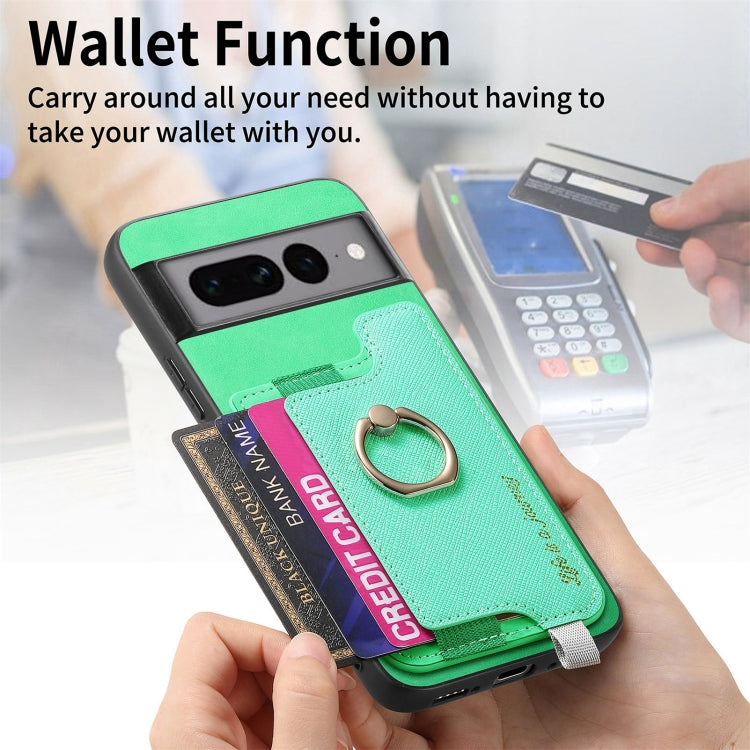 For Google Pixel 7 Pro Retro Magsafe Magnetic PU Back Cover Phone Case