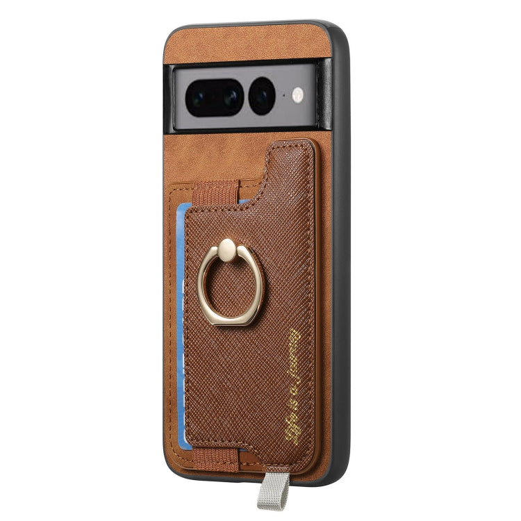 For Google Pixel 7 Pro Retro Magsafe Magnetic PU Back Cover Phone Case