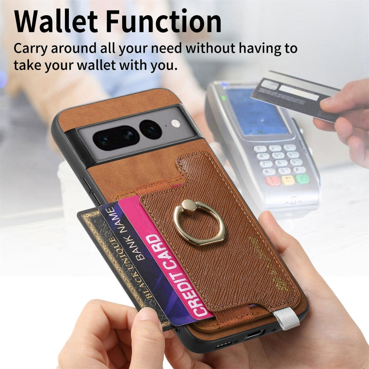 For Google Pixel 7 Pro Retro Magsafe Magnetic PU Back Cover Phone Case