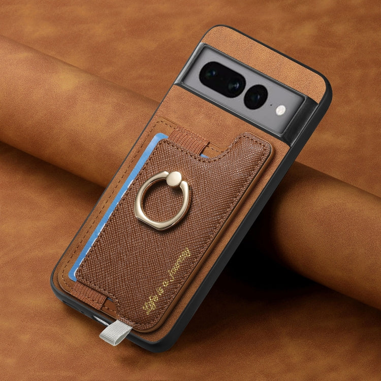 For Google Pixel 7 Pro Retro Magsafe Magnetic PU Back Cover Phone Case