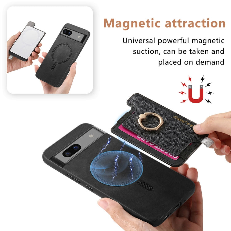 For Google Pixel 7 Pro Retro Magsafe Magnetic PU Back Cover Phone Case