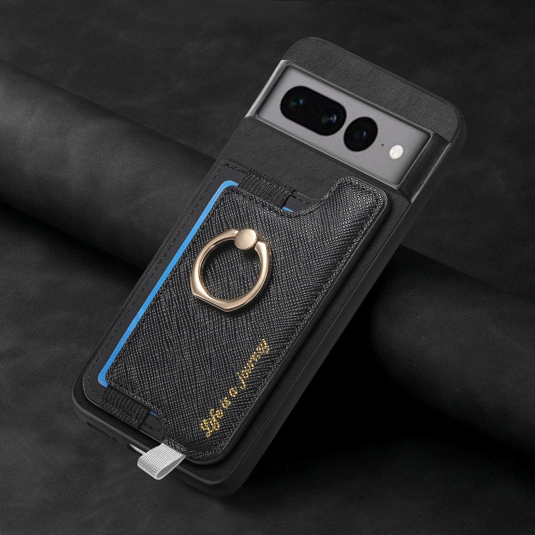 For Google Pixel 7 Pro Retro Magsafe Magnetic PU Back Cover Phone Case
