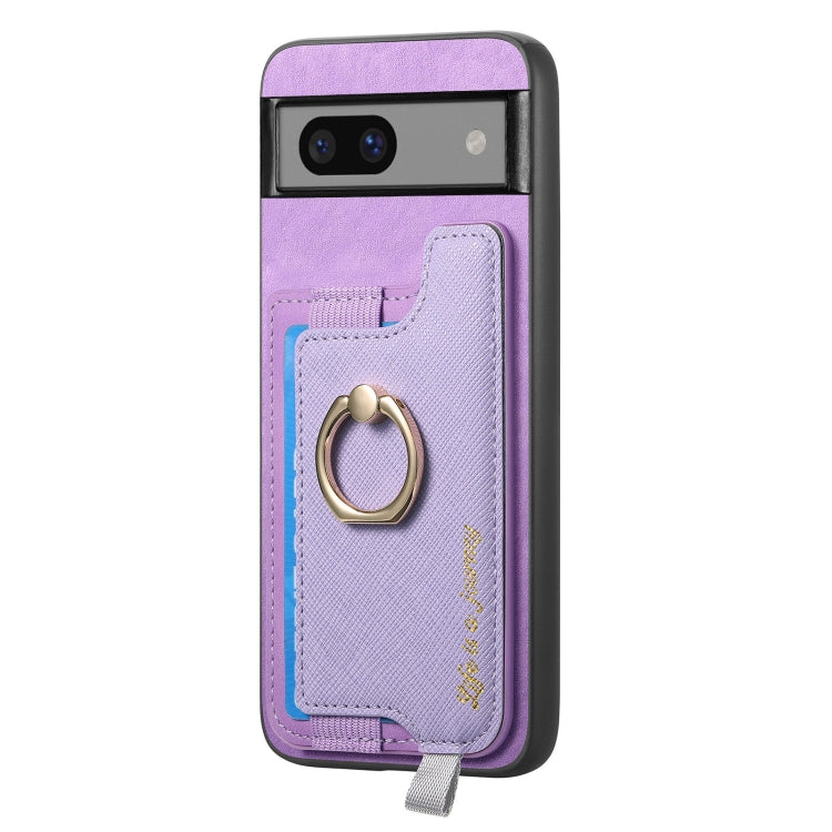 For Google Pixel 7 Retro Magsafe Magnetic PU Back Cover Phone Case