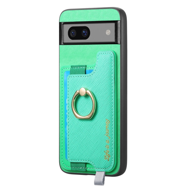 For Google Pixel 7 Retro Magsafe Magnetic PU Back Cover Phone Case