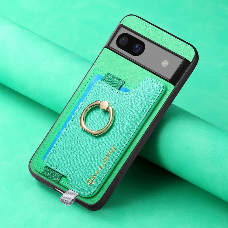 For Google Pixel 7 Retro Magsafe Magnetic PU Back Cover Phone Case