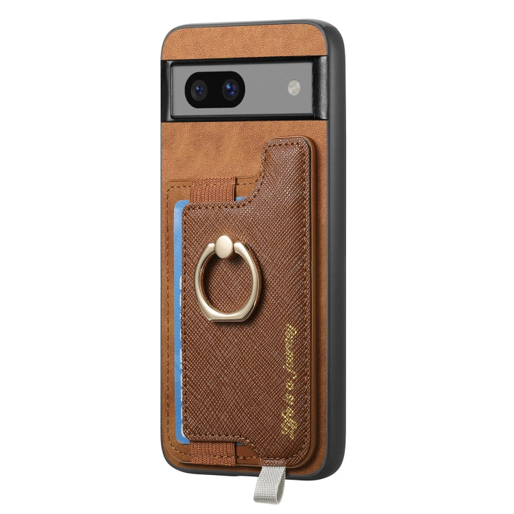 For Google Pixel 7 Retro Magsafe Magnetic PU Back Cover Phone Case