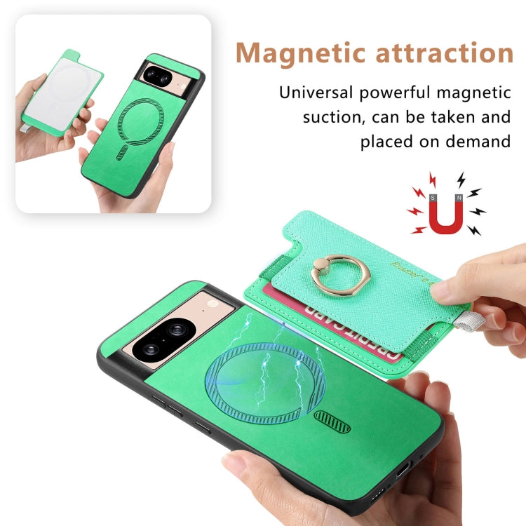 For Google Pixel 9 / 9 Pro Retro Magsafe Magnetic PU Back Cover Phone Case