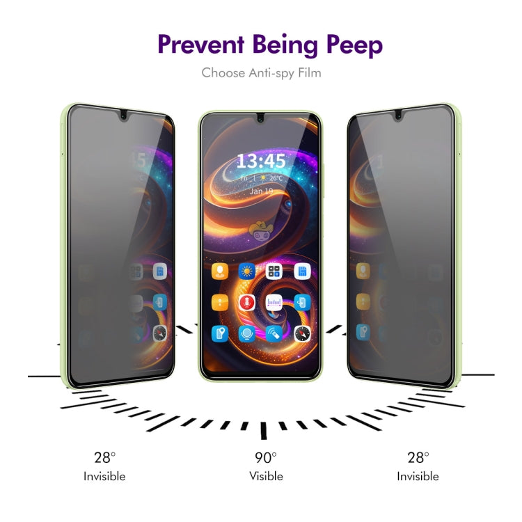For Samsung Galaxy A06 4G ENKAY Easy Install Anti-peeping Privacy Tempered Glass Film
