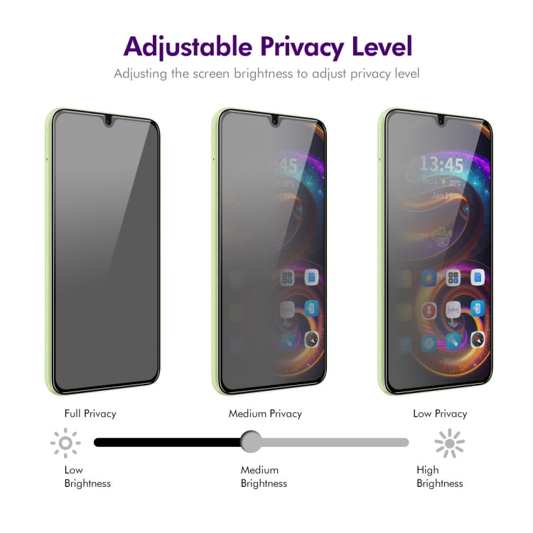 For Samsung Galaxy A06 4G ENKAY Easy Install Anti-peeping Privacy Tempered Glass Film