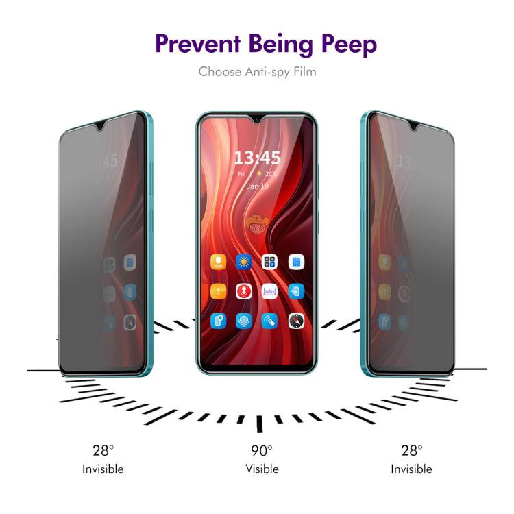 For Samsung Galaxy A26 ENKAY Easy Install Anti-peeping Privacy Tempered Glass Film