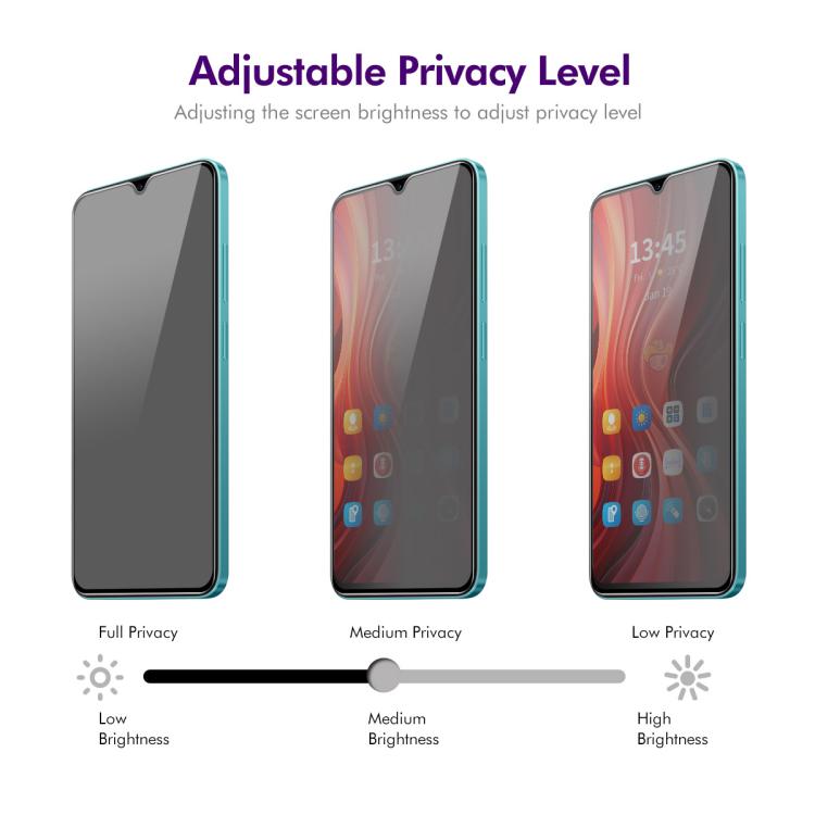 For Samsung Galaxy A26 ENKAY Easy Install Anti-peeping Privacy Tempered Glass Film
