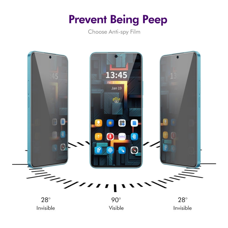 For Honor Play 60 Plus ENKAY Easy Install Anti-peeping Privacy Tempered Glass Film