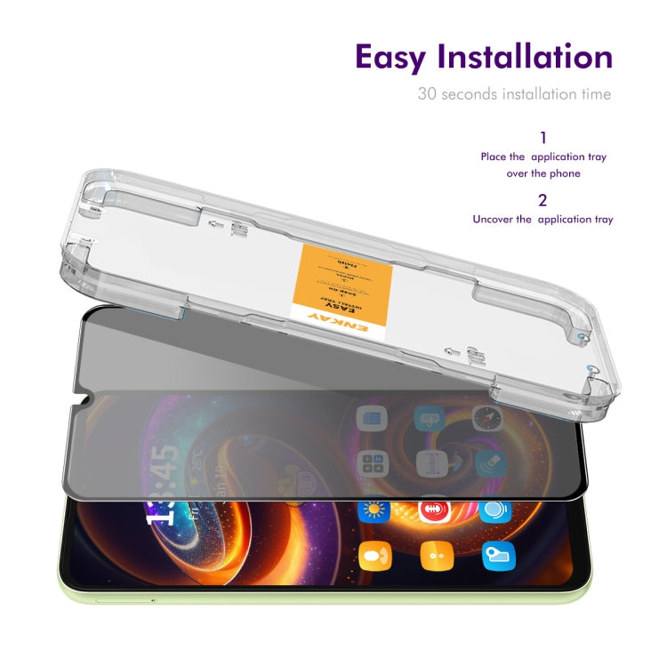 For Xiaomi Redmi 14R / 14C ENKAY Easy Install Anti-peeping Privacy Tempered Glass Film