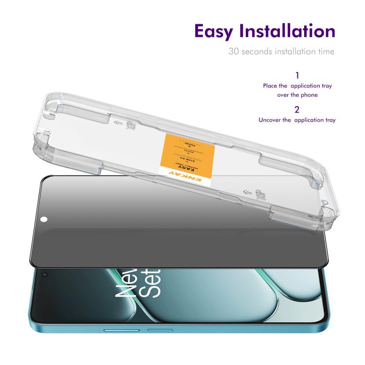 For OnePlus 15 ENKAY Easy Install Anti-peeping Privacy Tempered Glass Film