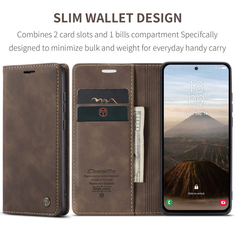 For Galaxy S25+ 5G CaseMe 013 Multifunctional Horizontal Flip Leather Phone Case