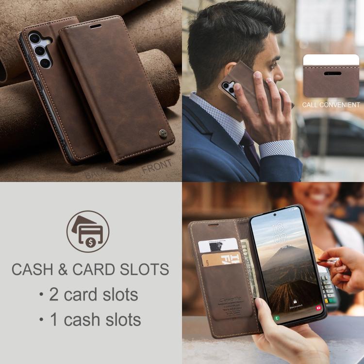 For Galaxy S25+ 5G CaseMe 013 Multifunctional Horizontal Flip Leather Phone Case