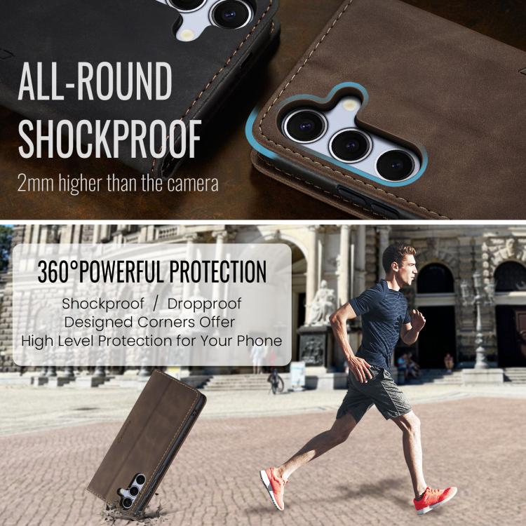 For Galaxy S25+ 5G CaseMe 013 Multifunctional Horizontal Flip Leather Phone Case