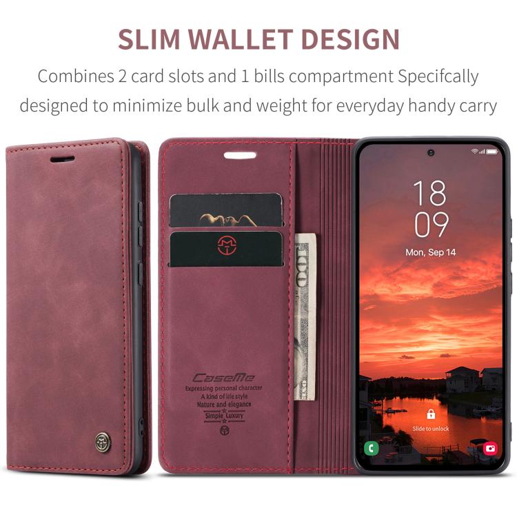 For Galaxy S25+ 5G CaseMe 013 Multifunctional Horizontal Flip Leather Phone Case