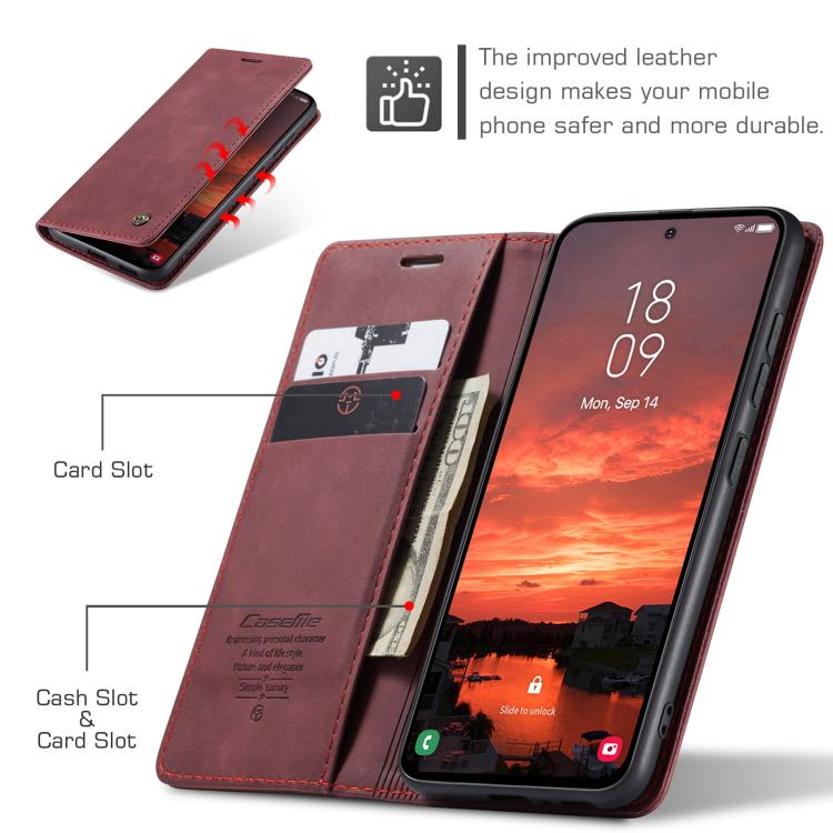 For Galaxy S25+ 5G CaseMe 013 Multifunctional Horizontal Flip Leather Phone Case