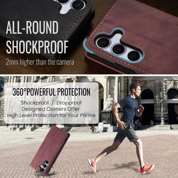 For Galaxy S25+ 5G CaseMe 013 Multifunctional Horizontal Flip Leather Phone Case