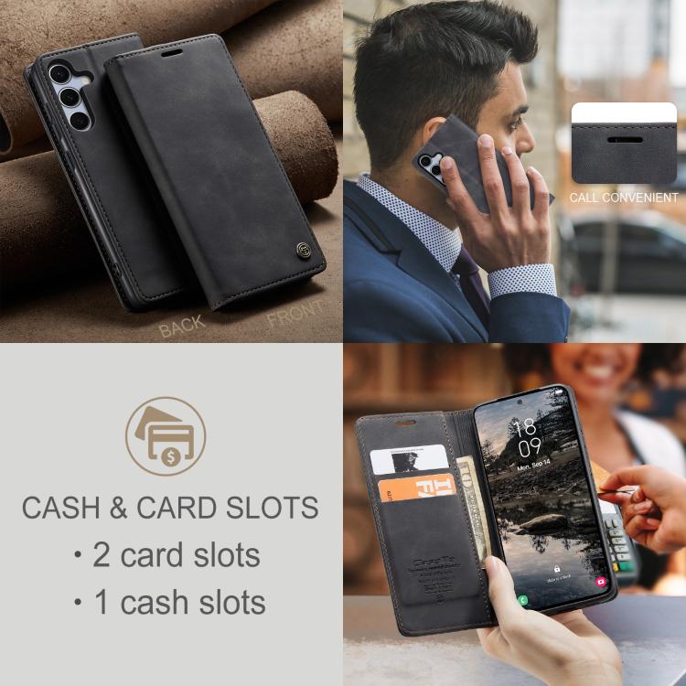 For Galaxy S25+ 5G CaseMe 013 Multifunctional Horizontal Flip Leather Phone Case