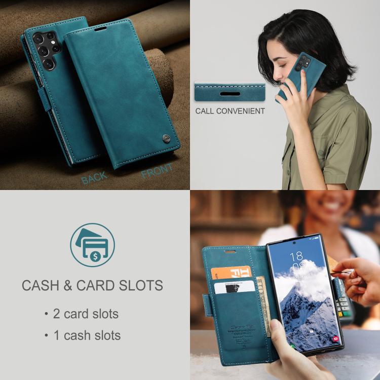 For Galaxy S25 Ultra 5G CaseMe 013 Multifunctional Horizontal Flip Leather Phone Case