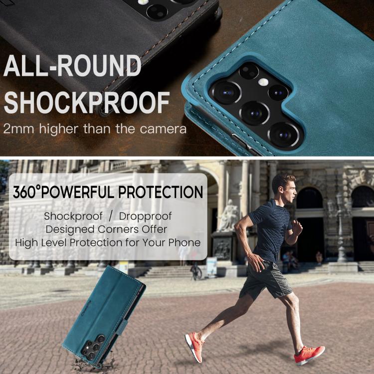 For Galaxy S25 Ultra 5G CaseMe 013 Multifunctional Horizontal Flip Leather Phone Case