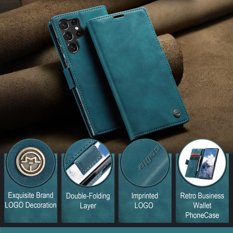 For Galaxy S25 Ultra 5G CaseMe 013 Multifunctional Horizontal Flip Leather Phone Case