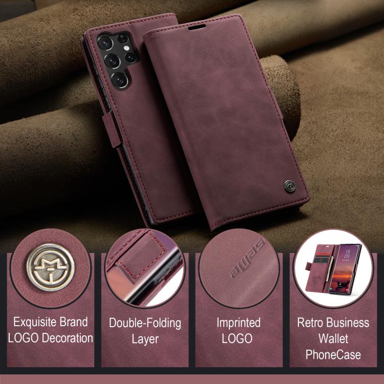For Galaxy S25 Ultra 5G CaseMe 013 Multifunctional Horizontal Flip Leather Phone Case