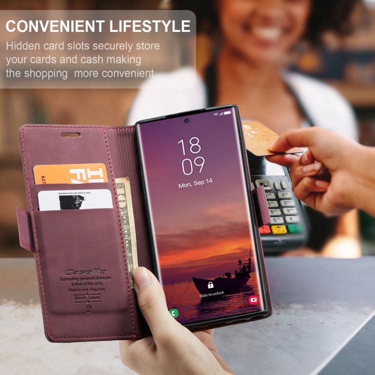 For Galaxy S25 Ultra 5G CaseMe 013 Multifunctional Horizontal Flip Leather Phone Case