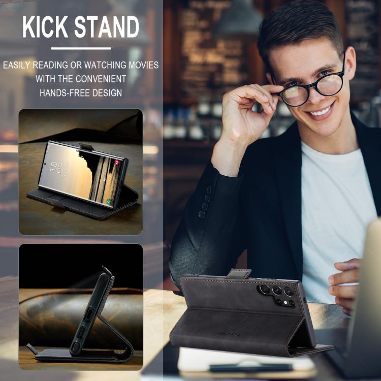 For Galaxy S25 Ultra 5G CaseMe 013 Multifunctional Horizontal Flip Leather Phone Case