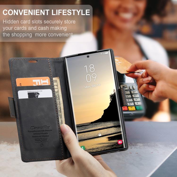 For Galaxy S25 Ultra 5G CaseMe 013 Multifunctional Horizontal Flip Leather Phone Case