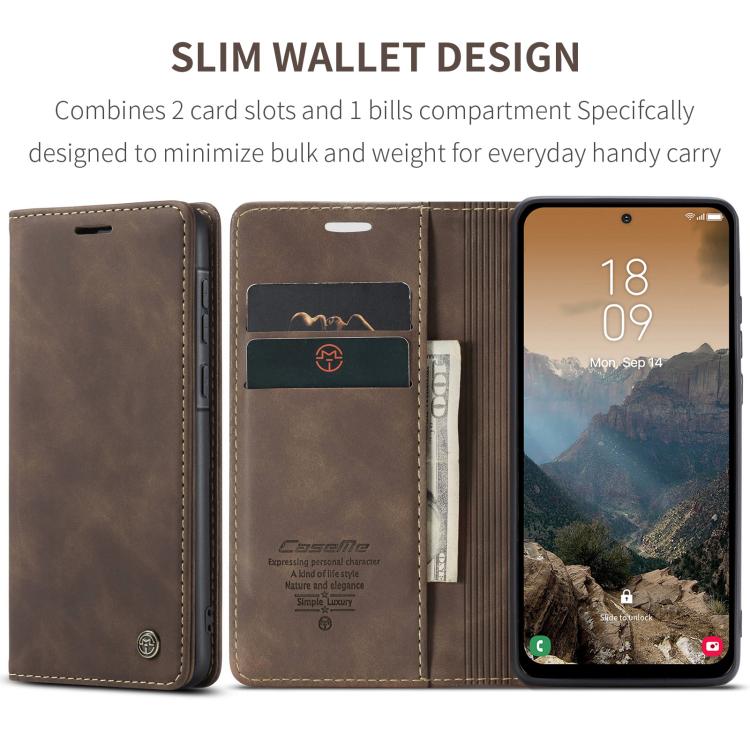 For Galaxy A56 5G CaseMe 013 Multifunctional Horizontal Flip Leather Phone Case