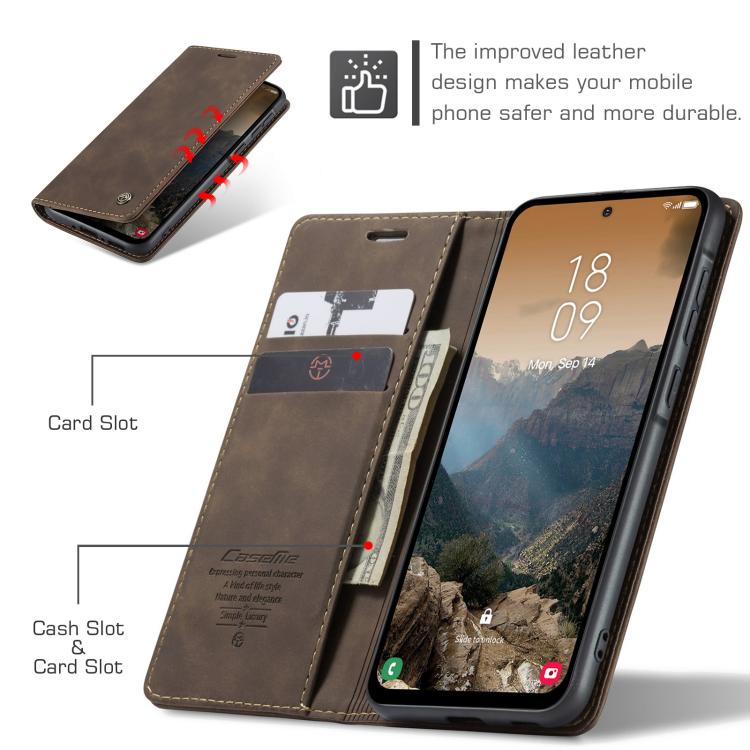 For Galaxy A56 5G CaseMe 013 Multifunctional Horizontal Flip Leather Phone Case
