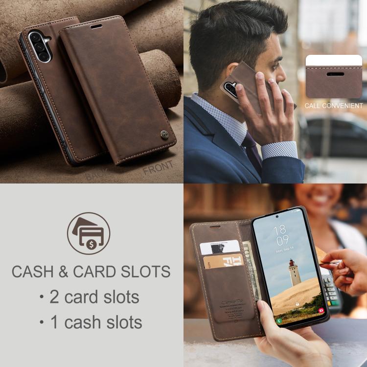 For Galaxy A56 5G CaseMe 013 Multifunctional Horizontal Flip Leather Phone Case
