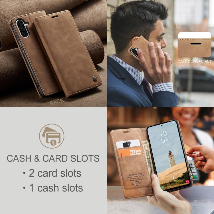 For Galaxy A56 5G CaseMe 013 Multifunctional Horizontal Flip Leather Phone Case