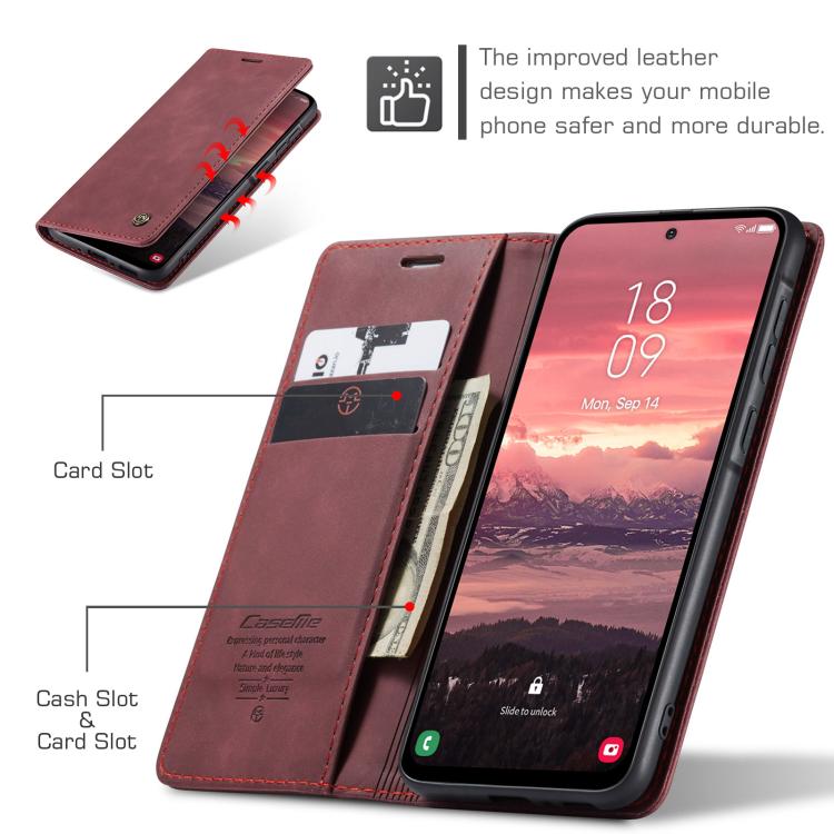 For Galaxy A56 5G CaseMe 013 Multifunctional Horizontal Flip Leather Phone Case