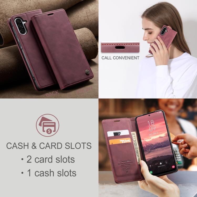 For Galaxy A56 5G CaseMe 013 Multifunctional Horizontal Flip Leather Phone Case