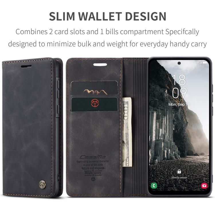 For Galaxy A56 5G CaseMe 013 Multifunctional Horizontal Flip Leather Phone Case