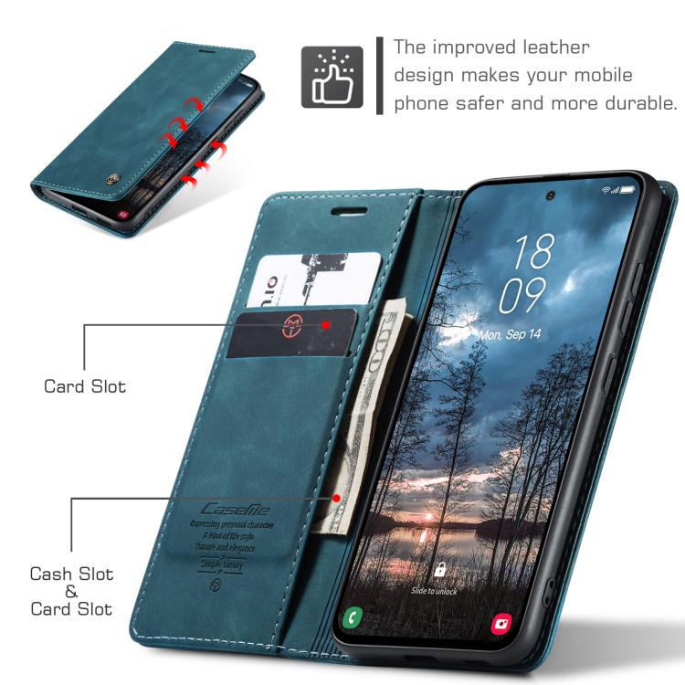 For Galaxy S25 Edge 5G CaseMe 013 Multifunctional Horizontal Flip Leather Phone Case