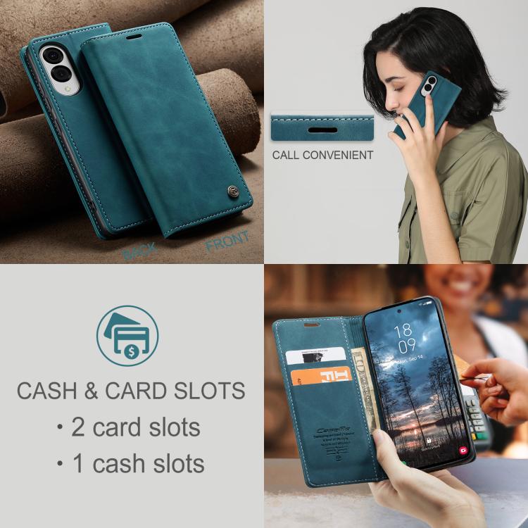 For Galaxy S25 Edge 5G CaseMe 013 Multifunctional Horizontal Flip Leather Phone Case