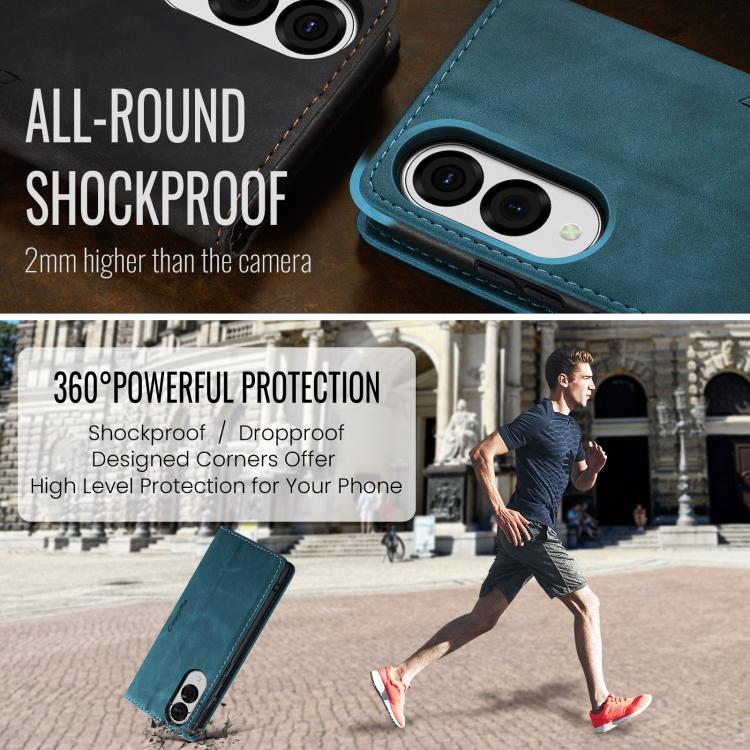 For Galaxy S25 Edge 5G CaseMe 013 Multifunctional Horizontal Flip Leather Phone Case