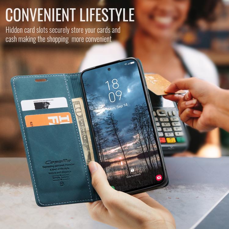 For Galaxy S25 Edge 5G CaseMe 013 Multifunctional Horizontal Flip Leather Phone Case