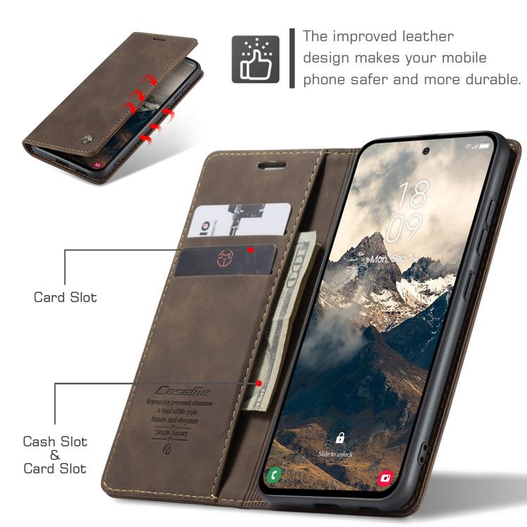 For Galaxy S25 Edge 5G CaseMe 013 Multifunctional Horizontal Flip Leather Phone Case