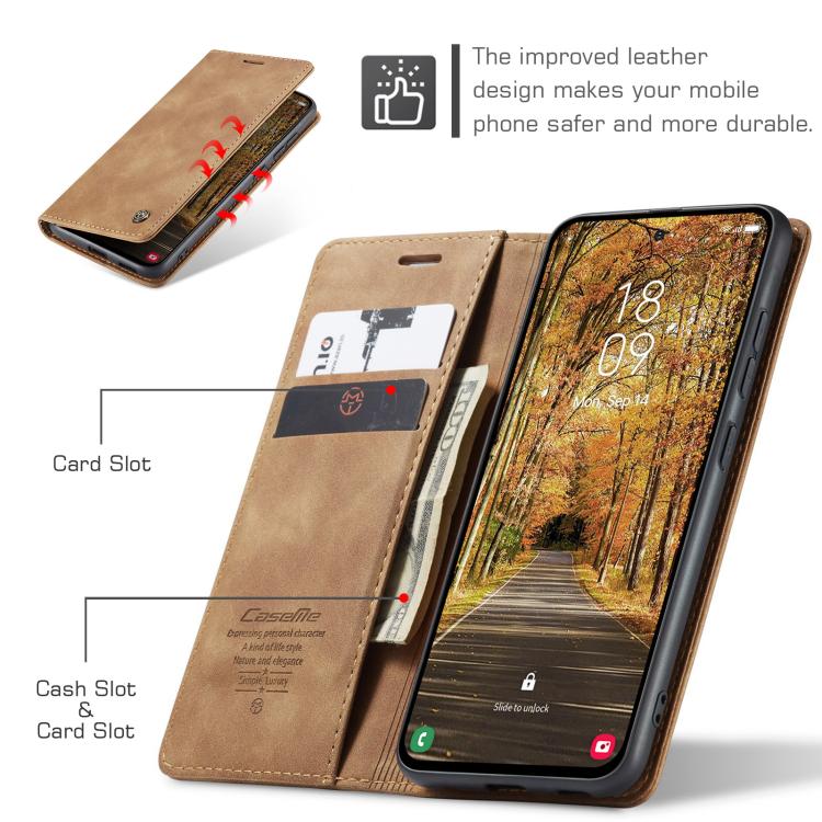 For Galaxy S25 Edge 5G CaseMe 013 Multifunctional Horizontal Flip Leather Phone Case