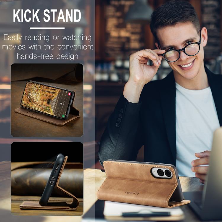 For Galaxy S25 Edge 5G CaseMe 013 Multifunctional Horizontal Flip Leather Phone Case
