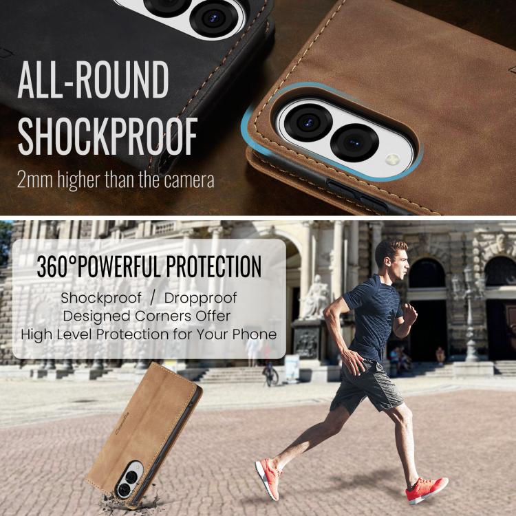 For Galaxy S25 Edge 5G CaseMe 013 Multifunctional Horizontal Flip Leather Phone Case