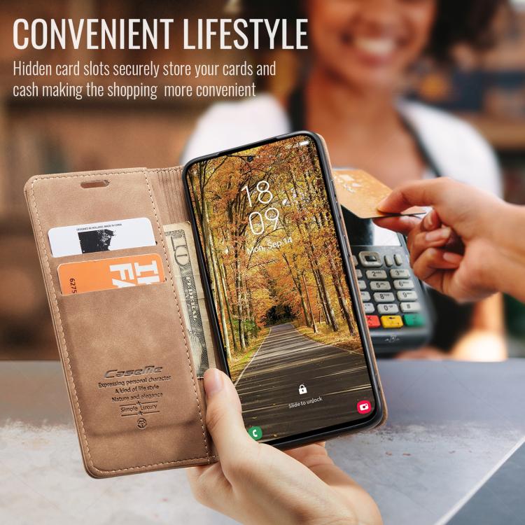 For Galaxy S25 Edge 5G CaseMe 013 Multifunctional Horizontal Flip Leather Phone Case