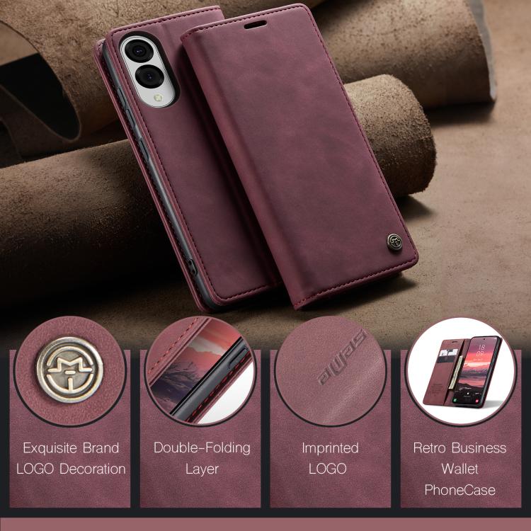 For Galaxy S25 Edge 5G CaseMe 013 Multifunctional Horizontal Flip Leather Phone Case