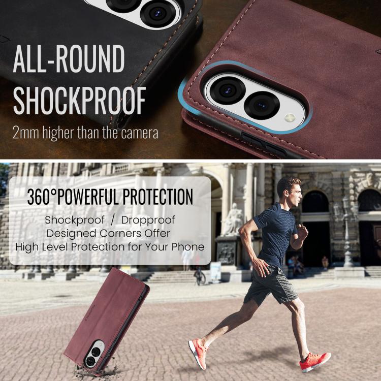 For Galaxy S25 Edge 5G CaseMe 013 Multifunctional Horizontal Flip Leather Phone Case